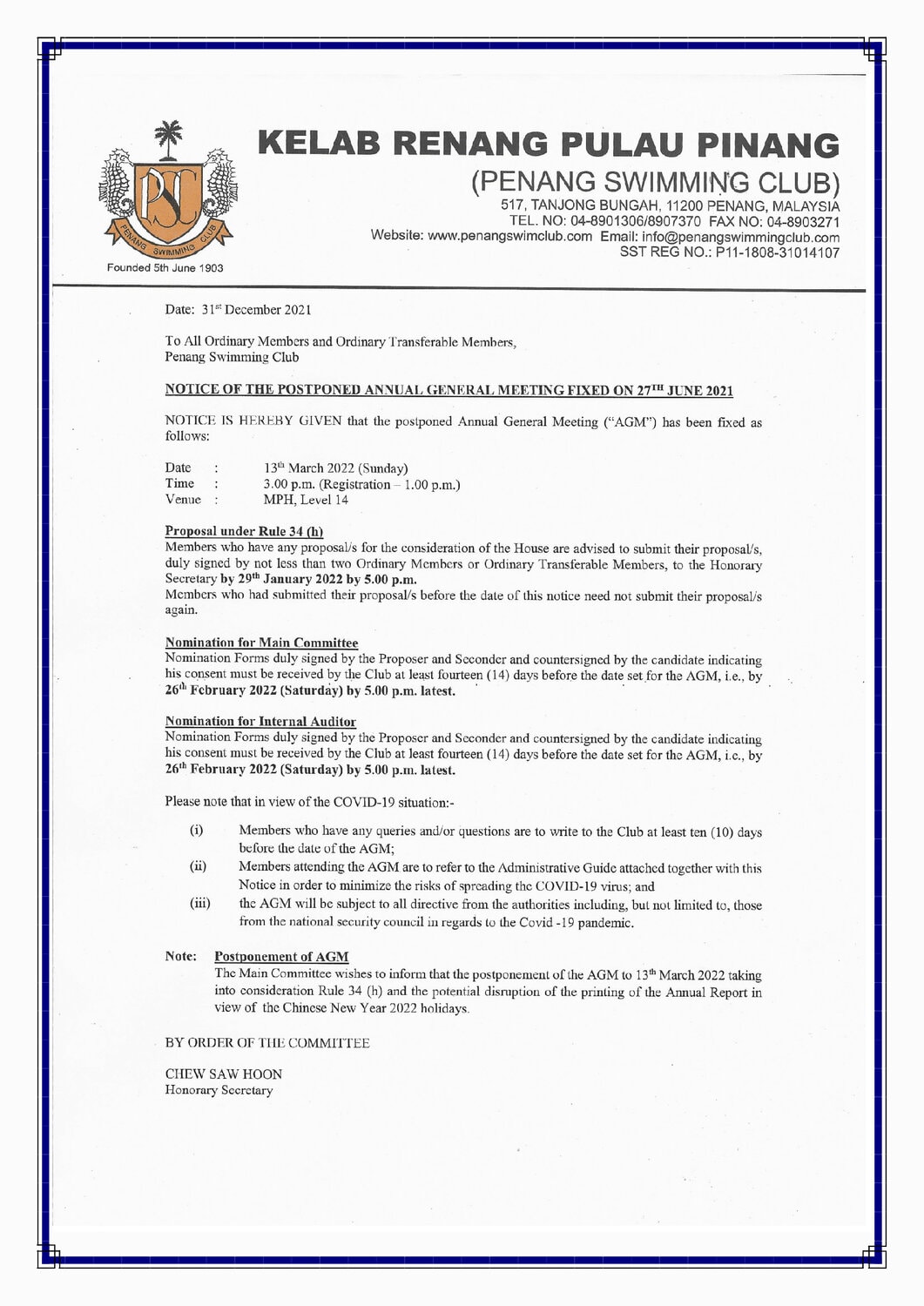 AGM-notice