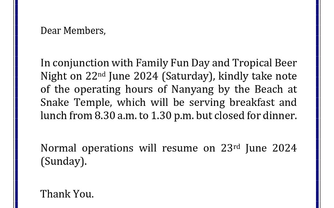 Snake Temple Closure 22.6.24